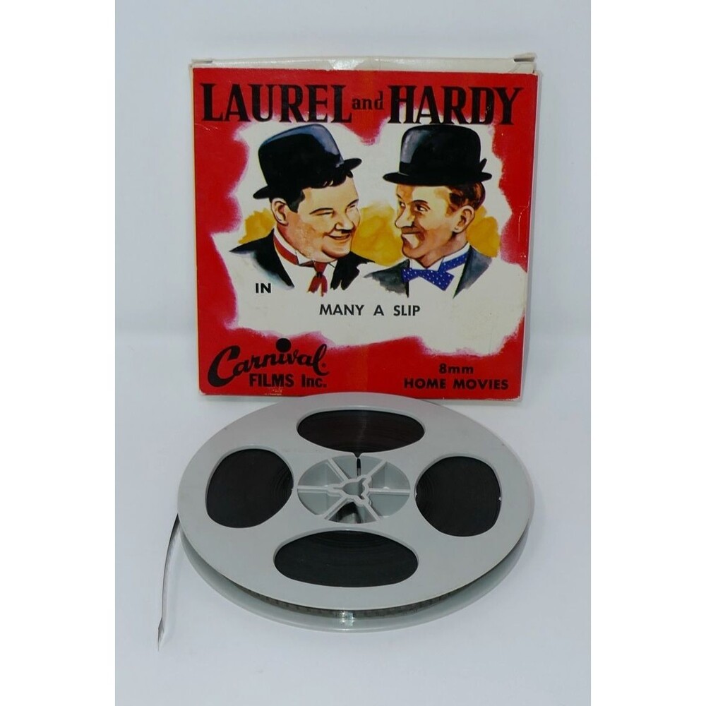 Cardinal Films Laurel & Hardy in Many A Slip 8mm Home Movies Film Reel